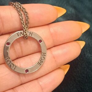 Faith Hope Love 925 Silver Necklace